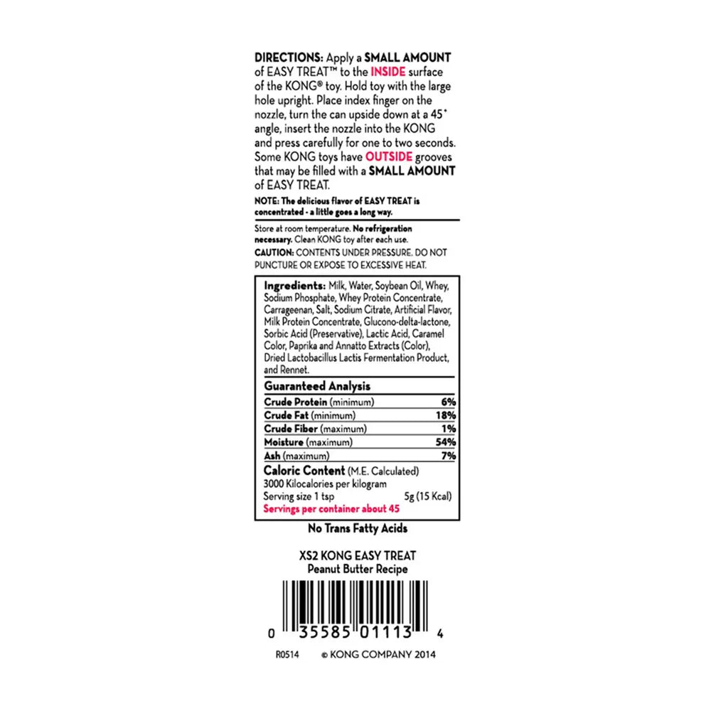 Kong Easy Treat Peanut Butter 236ml