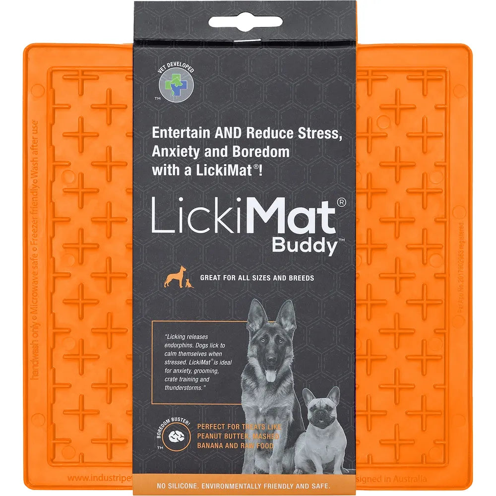 Lickimat Buddy Orange 20x20cm