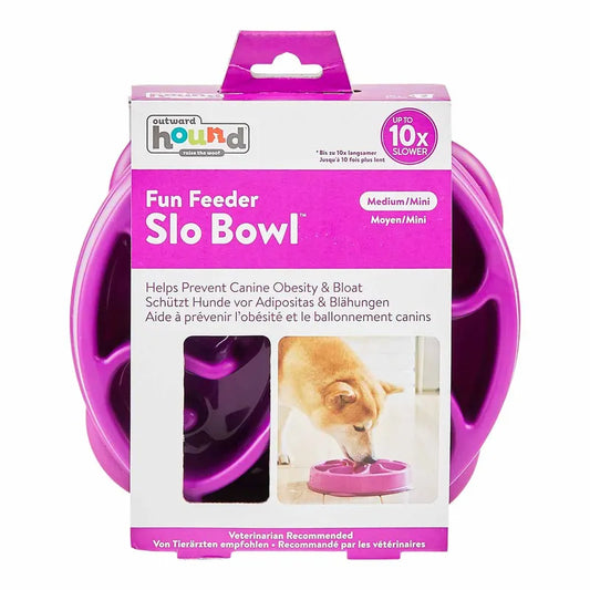 Outward Hound Fun Feeder Slo-bowl M Lila