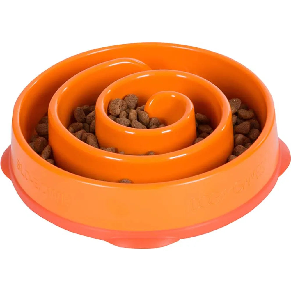 Outward Hound Fun Feeder Slo-bowl M Orange