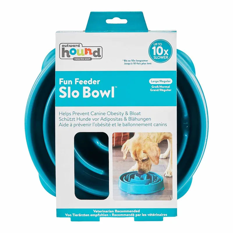 Outward Hound Fun Feeder Slo-bowl L Turkos