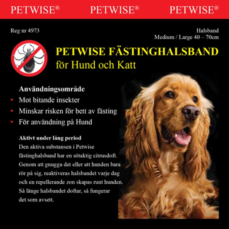 Petwise Fästinghalsband För Hund M/L 40-70cm