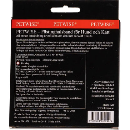 Petwise Fästinghalsband För Hund M/L 40-70cm