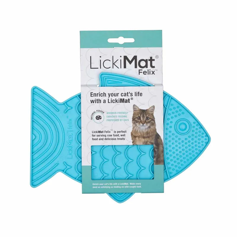 Lickimat Cat Felix Light Blue