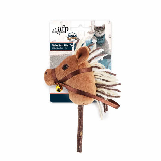 AFP Kattleksak Hobby Horse Silver Rider Tan