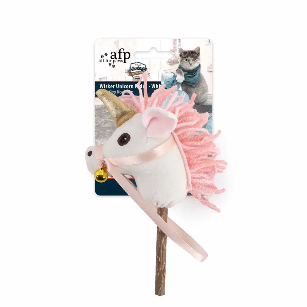 AFP Kattleksak Hobby Horse Silver Rider White