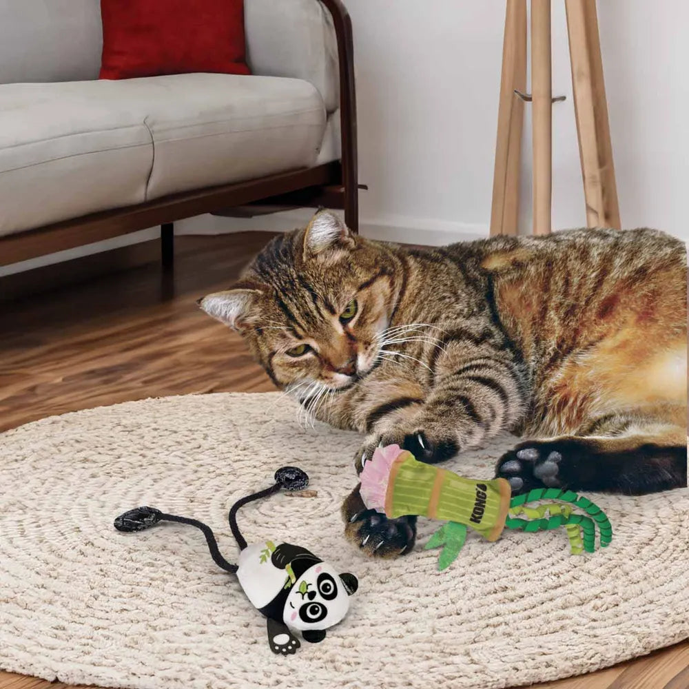 Kong Cat Scrattles Panda 2-pack