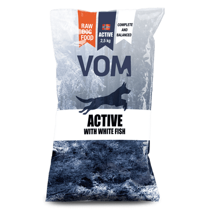 VOM og Hundemat Active White Fish Köttbullar