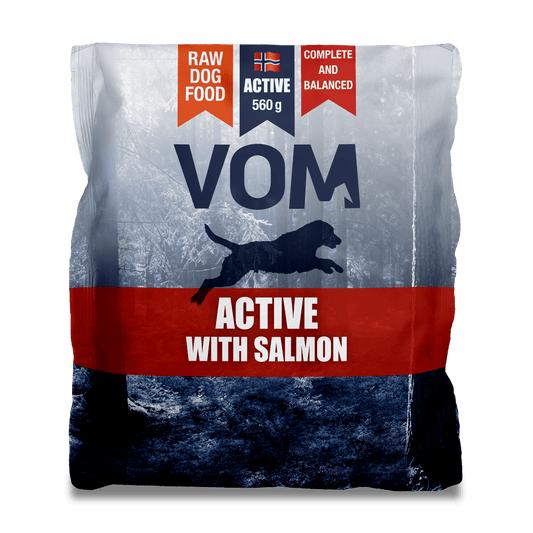VOM og Hundemat Active Salmon Köttbullar