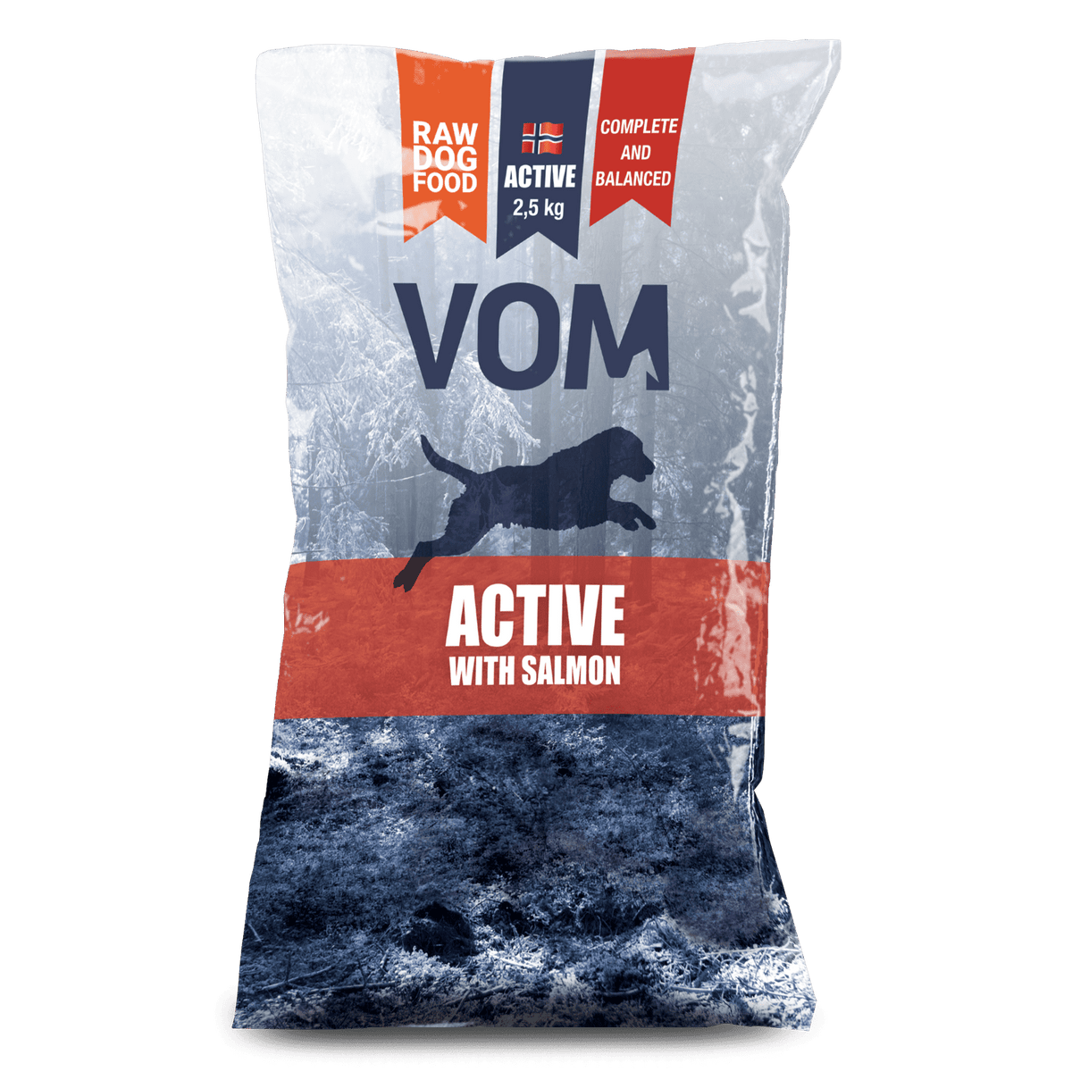 VOM og Hundemat Active Salmon Köttbullar