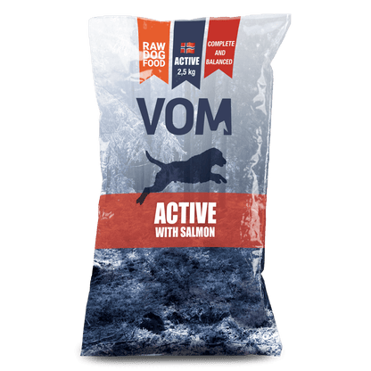VOM og Hundemat Active Salmon Köttbullar