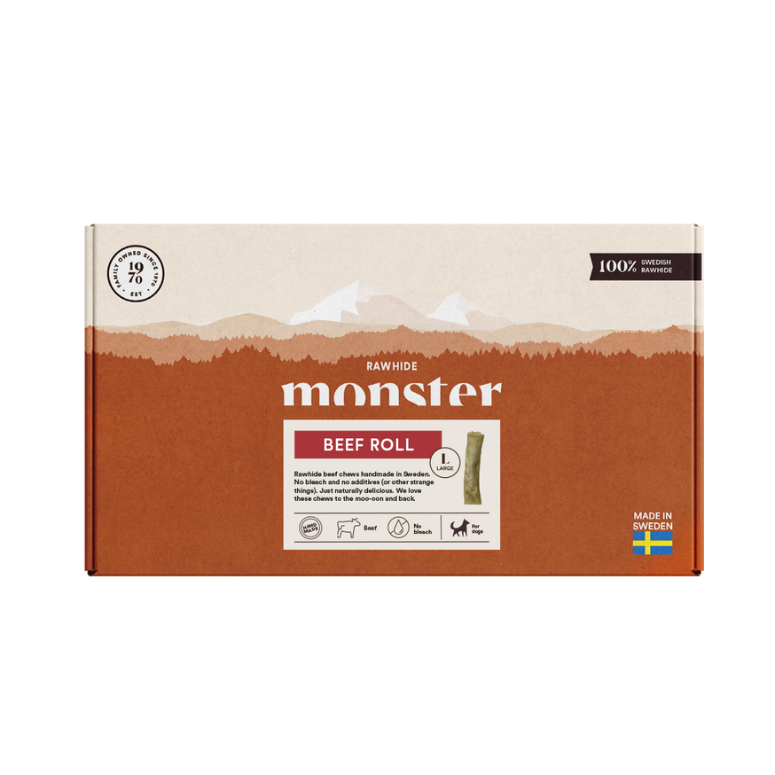 Monster Rawhide Beef Roll Box