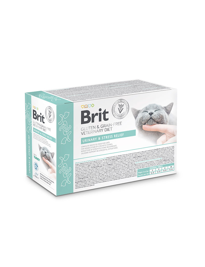 Brit Veterinary Diet Cat Urinary and Stress Relief Pouch