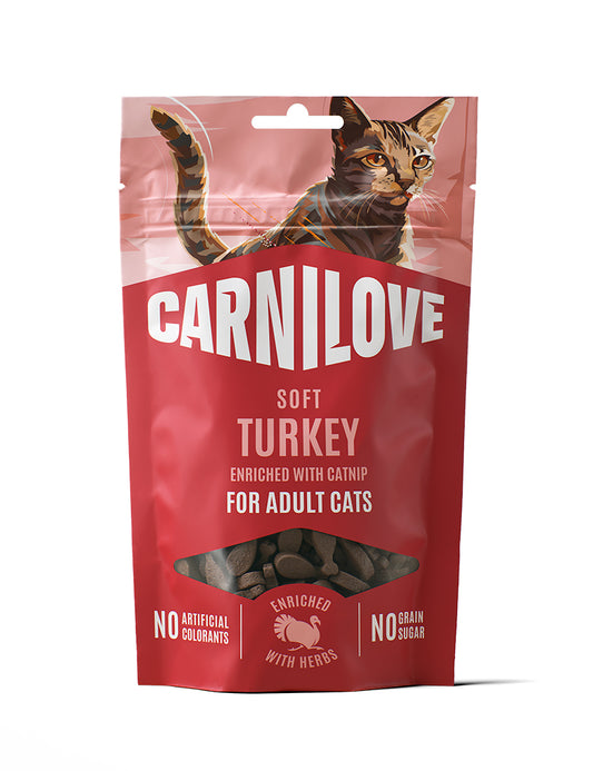 Carnilove Cat Soft Snack Turkey Catnip