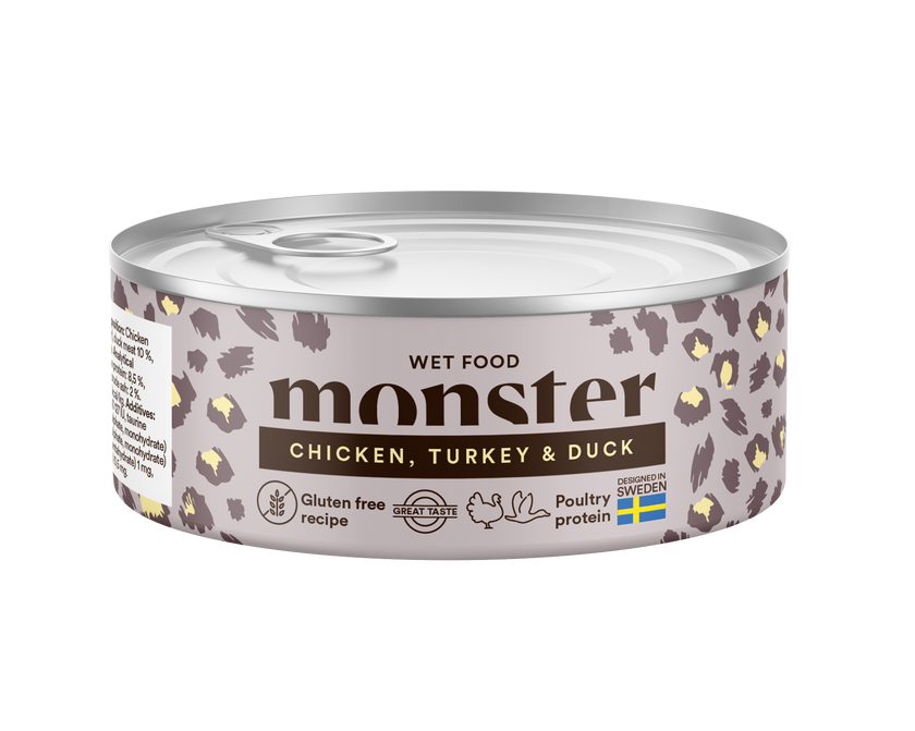 Monster Cat Adult Multi Protein Chicken, Turkey & Duck