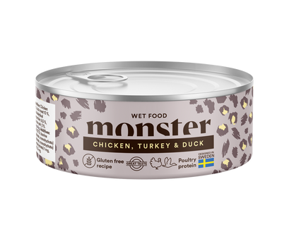 Monster Cat Adult Multi Protein Chicken, Turkey & Duck