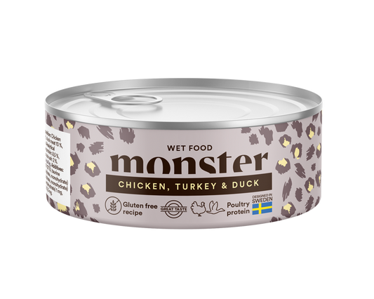 Monster Cat Adult Multi Protein Chicken, Turkey & Duck