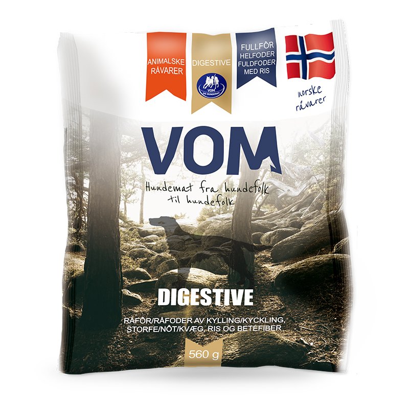 VOM og Hundemat Digestive Köttbullar