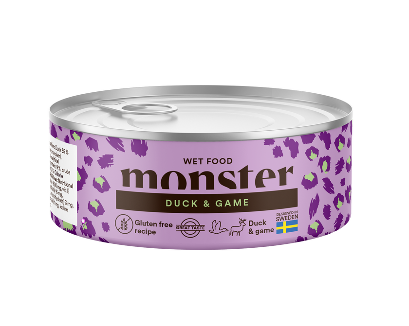 Monster Cat Adult Multi Protein Duck & Game