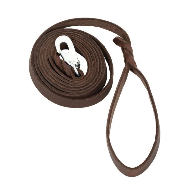 Globus Läderkoppel 200cm Brun