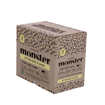 Monster Cat Pouches Kitten Beef & Game