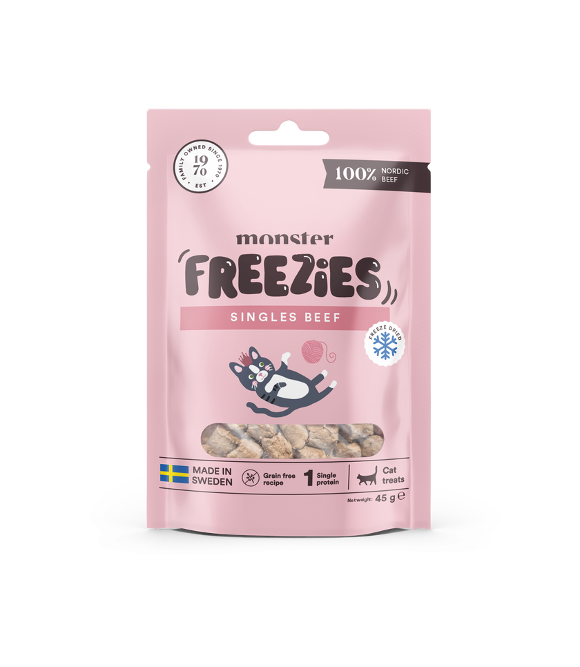 Monster Cat Freezies Singles Beef