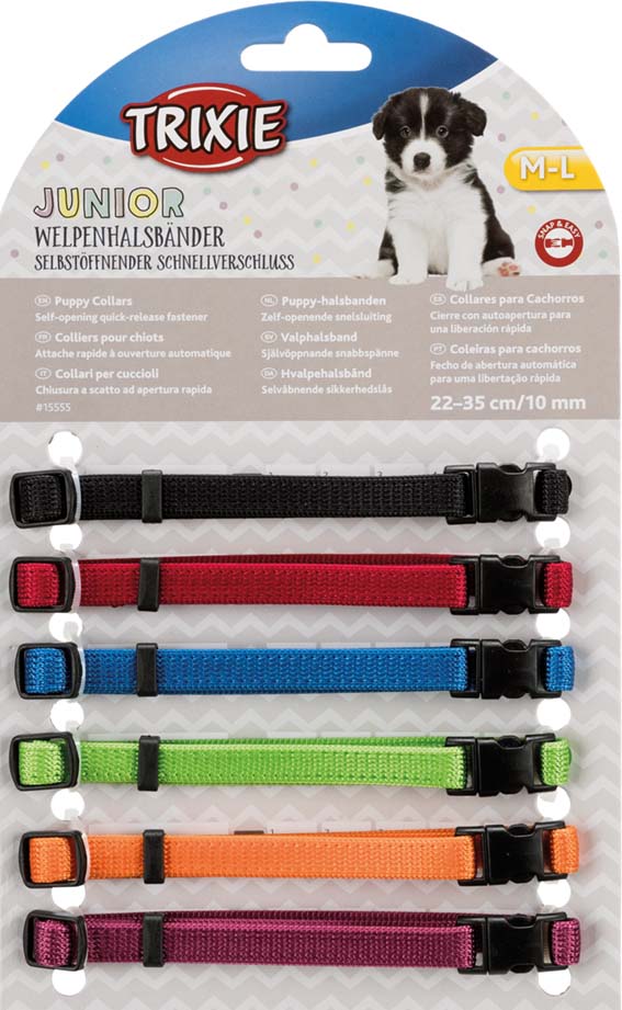 Trixie Junior Valphalsband 6-pack