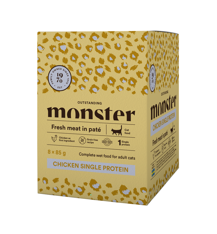 Monster Cat Pouches Adult Chicken