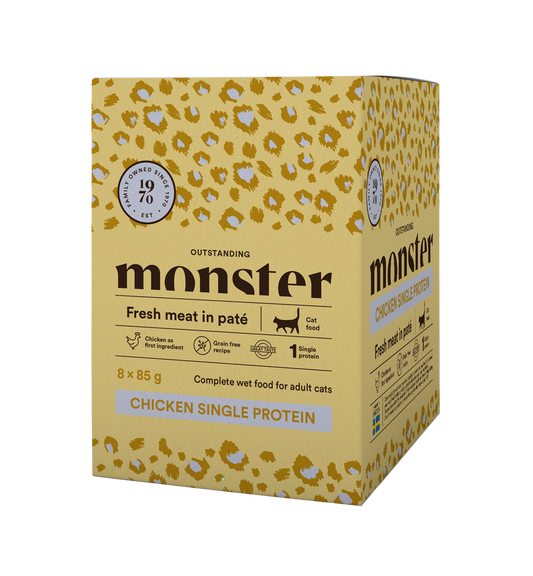 Monster Cat Pouches Adult Chicken