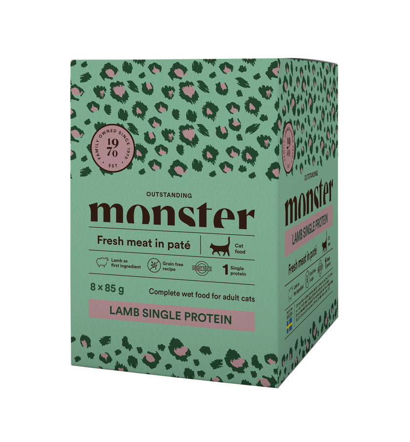 Monster Cat Pouches Adult Lamb