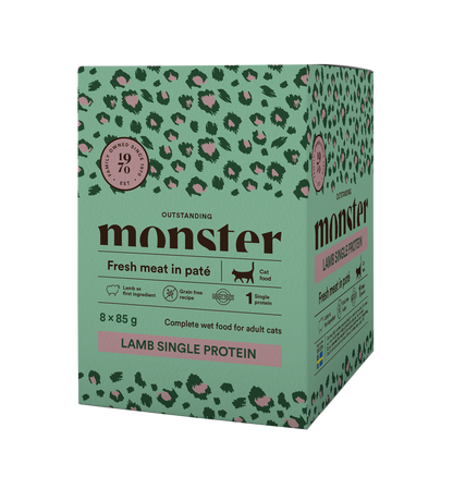 Monster Cat Pouches Adult Lamb