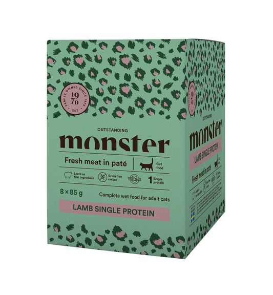 Monster Cat Pouches Adult Lamb