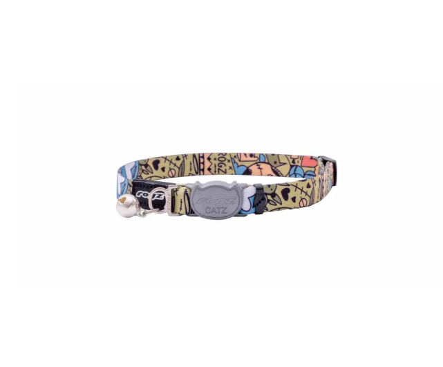 Rogz Fushioncat Hassie Halsband Olivgrön