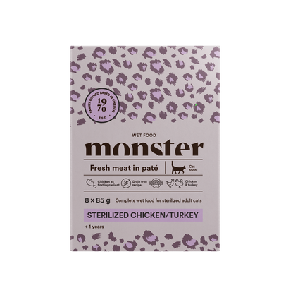 Monster Cat Pouches Sterilized Chicken/Turkey