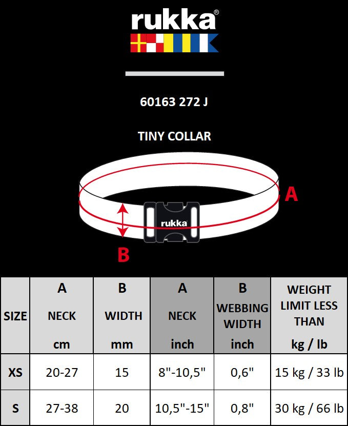 Rukka Pets Tiny Collar Ocean