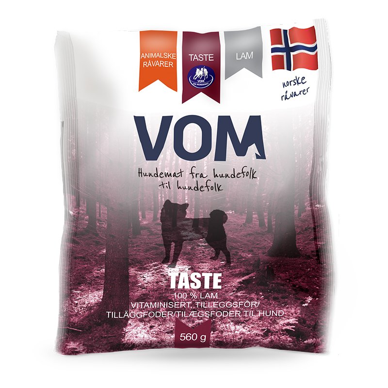 VOM og Hundemat Taste Lamm