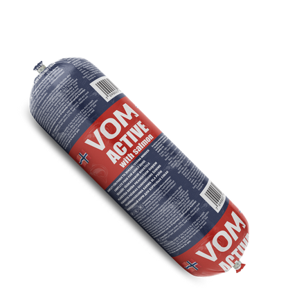 VOM og Hundemat Active Salmon Korv