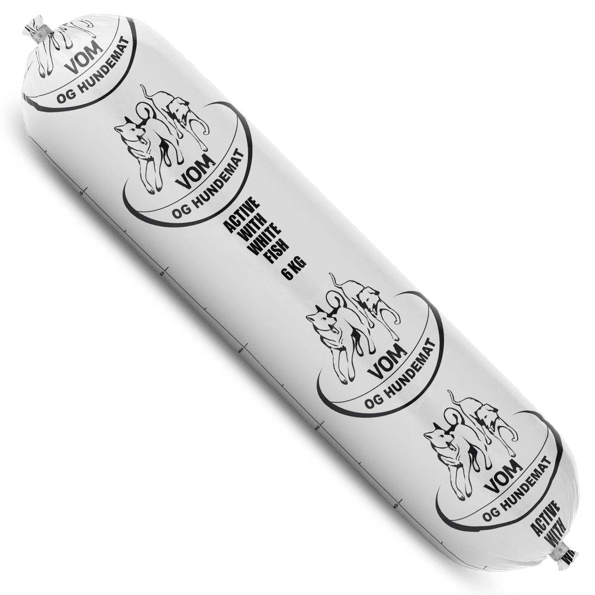 VOM og Hundemat Active White Fish Korv