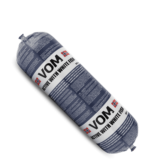 VOM og Hundemat Active White Fish Korv