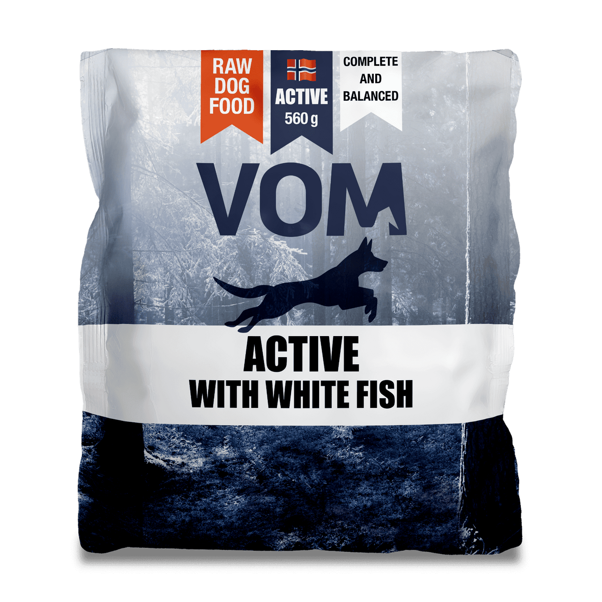 VOM og Hundemat Active White Fish Köttbullar