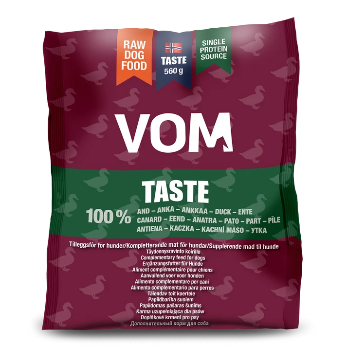 VOM og Hundemat Taste Anka