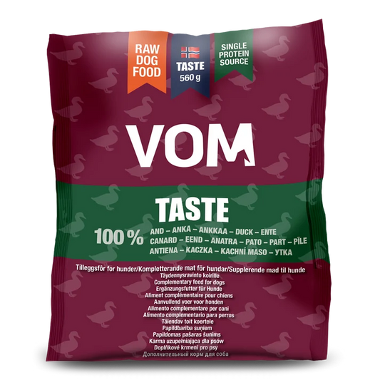 VOM og Hundemat Taste Anka