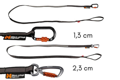 Non-stop Dogwear Touring Bungee Black 23mm